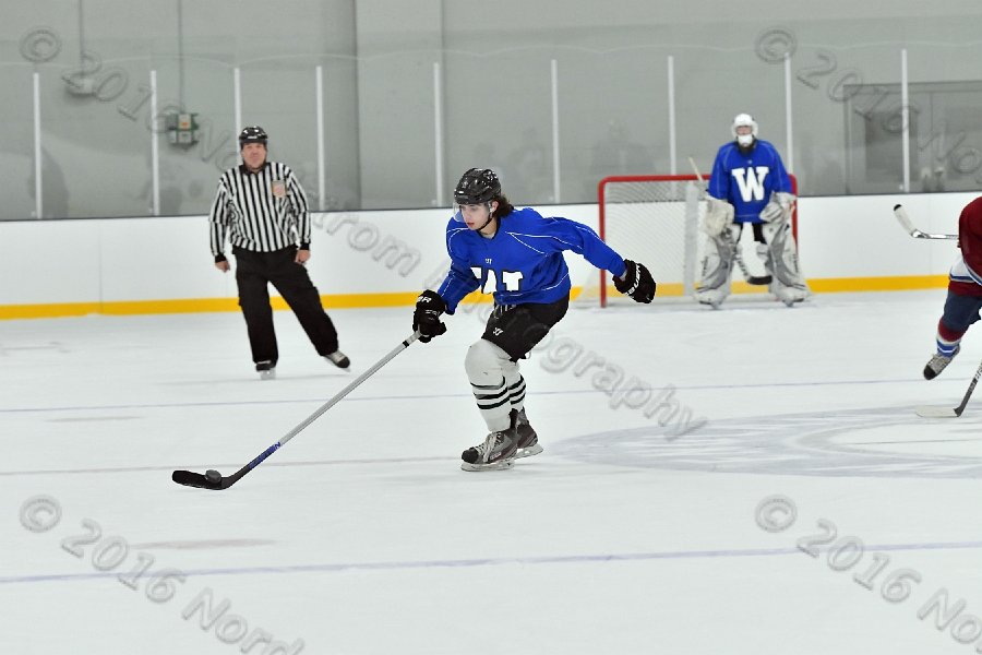 Wheaton College Men\'s Ice Hockey vs Middlesex Community College. - Photo By: KEITH NORDSTROM